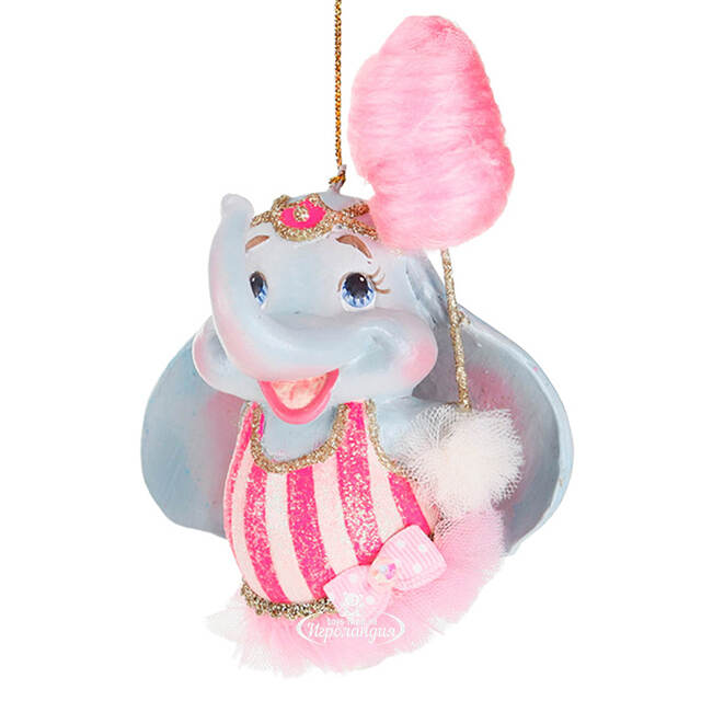 Елочная игрушка Слоник в розовом - Circus Birthday 12 см Goodwill