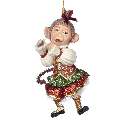 Елочная игрушка Мартышка Присцилла - Musical Parade 13 см, подвеска Goodwill
