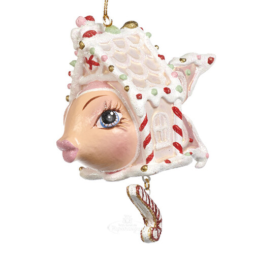 Елочная игрушка Рыбка Стэйси-Энн из гавани Роуз Граден 10 см, подвеска Goodwill