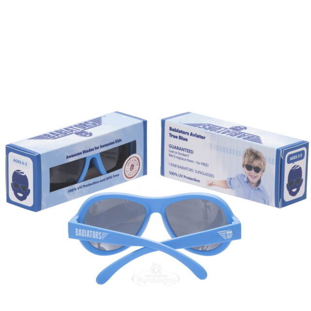 Детские солнцезащитные очки Babiators Original Aviator Настоящий Синий, 3-5 лет Babiators