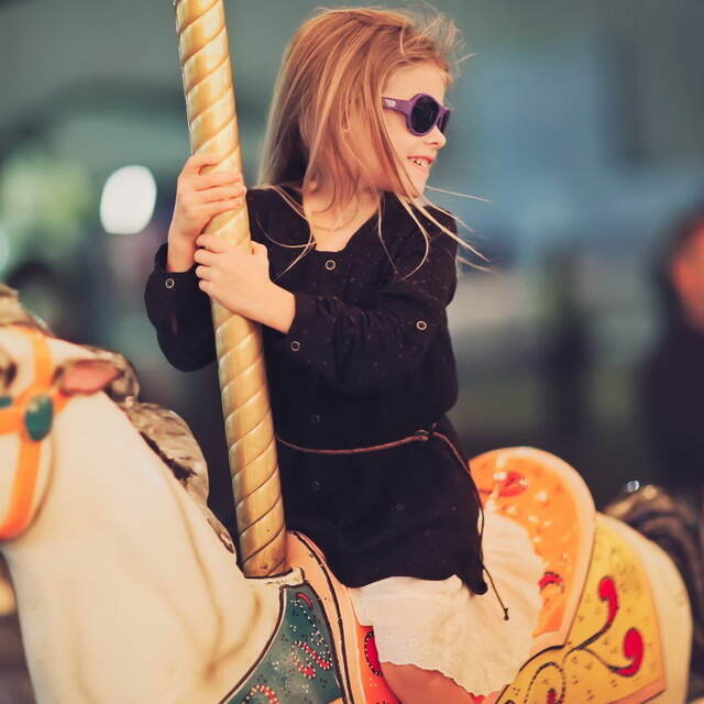 Детские солнцезащитные очки Babiators Original Aviator. Пилот, 3-5 лет, фиолетовый Babiators