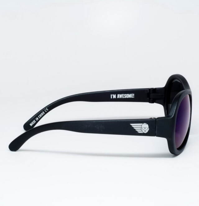 Детские солнцезащитные очки Babiators Polarized. Спецназ, 0-2 лет, черный, чехол Babiators (Бэбиаторс)