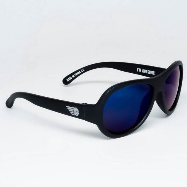 Детские солнцезащитные очки Babiators Polarized. Спецназ, 0-2 лет, черный, чехол Babiators (Бэбиаторс)