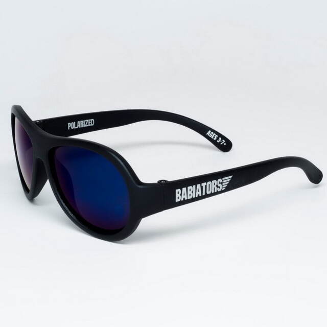 Детские солнцезащитные очки Babiators Polarized. Спецназ, 0-2 лет, черный, чехол Babiators (Бэбиаторс)