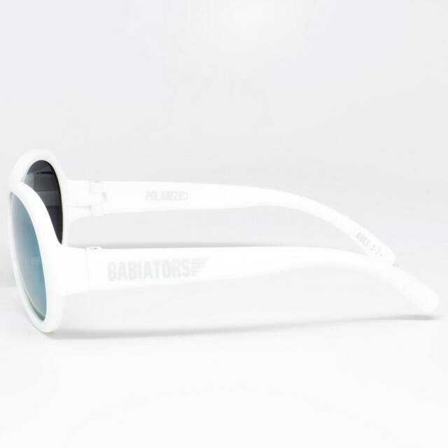 Детские солнцезащитные очки Babiators Polarized. Шалун, 0-2 лет, белый, чехол Babiators