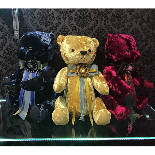 Мягкая игрушка Медведь БернАрт 30 см пурпурный Budi Basa