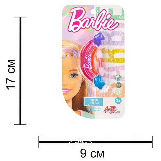 Детская декоративная косметика - блеск для губ Barbie Радуга Angel Like Me (Энджел Лайк Ми)