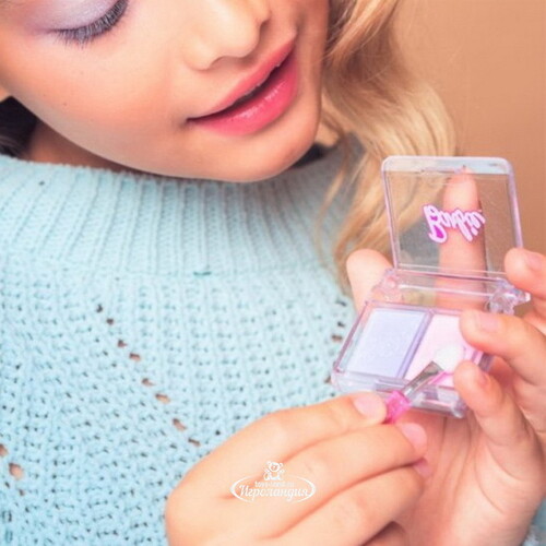 Детская декоративная косметика - тени для век Barbie, сиреневый и розовый Angel Like Me