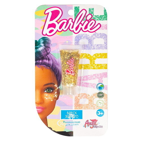 Детская декоративная косметика - блестки для лица Barbie Золото Angel Like Me