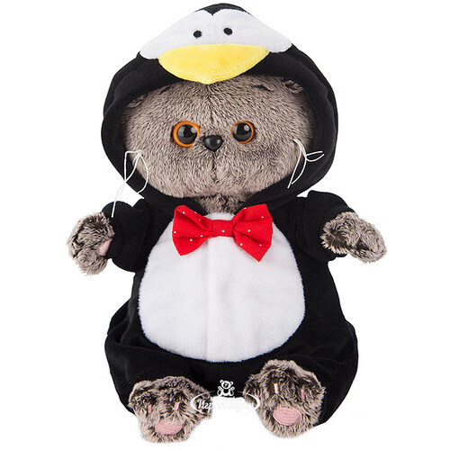 Мягкая игрушка Кот Басик Baby в костюме пингвина 20 см Budi Basa