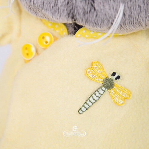 Мягкая игрушка Кот Басик Baby в желтой курточке в китайском стиле 20 см Budi Basa