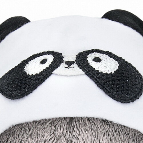 Мягкая игрушка Кот Басик Baby в шапке-панда 20 см Budi Basa