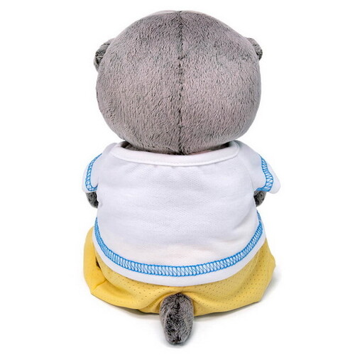 Мягкая игрушка Кот Басик Baby в футболке с улиткой 20 см Budi Basa