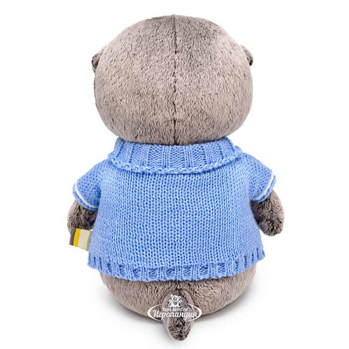 Мягкая игрушка Кот Басик Baby в свитере с оленем 20 см Budi Basa