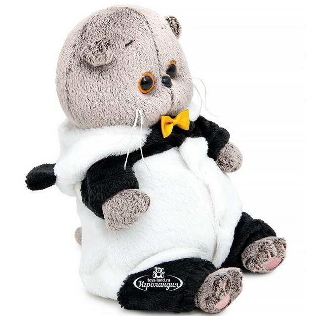 Мягкая игрушка Кот Басик Baby в кигуруми Панда 20 см Budi Basa