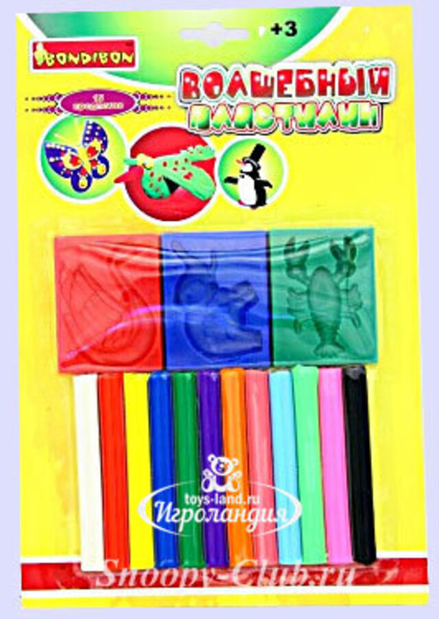 Набор пластилина, 15 предметов Bondibon (Бондибон)