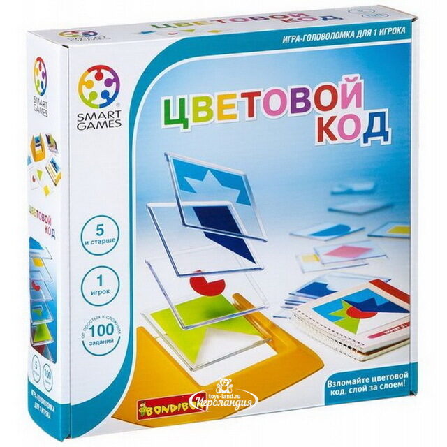 Логическая игра Цветовой код (100 заданий) Bondibon