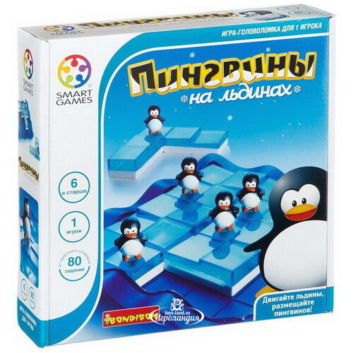 Логическая игра Пингвины на льдинах Bondibon