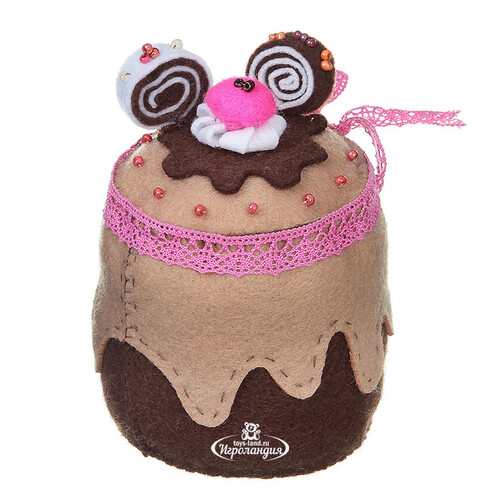 Набор для шитья сладостей из фетра Досуг с Буки - Пирожное Шоколад Bondibon