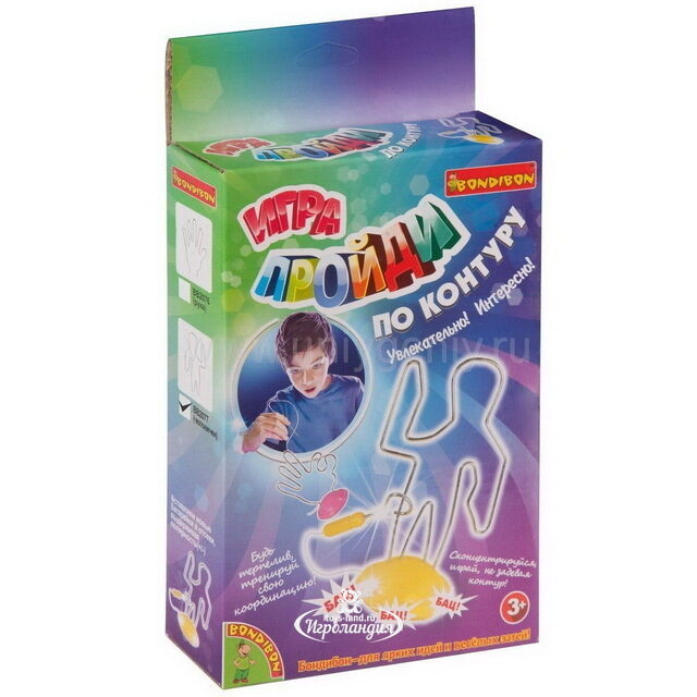 Настольная игра Пройди по контуру человечка! Bondibon
