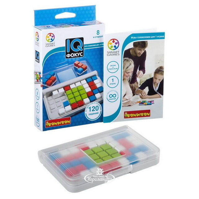 Игра - головоломка IQ-Фокус (120 заданий) Bondibon