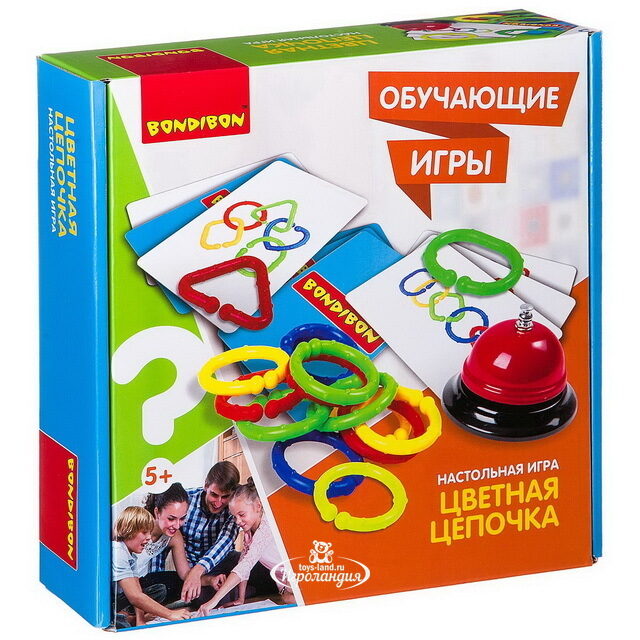 Настольная игра Цветная цепочка Bondibon (Бондибон)