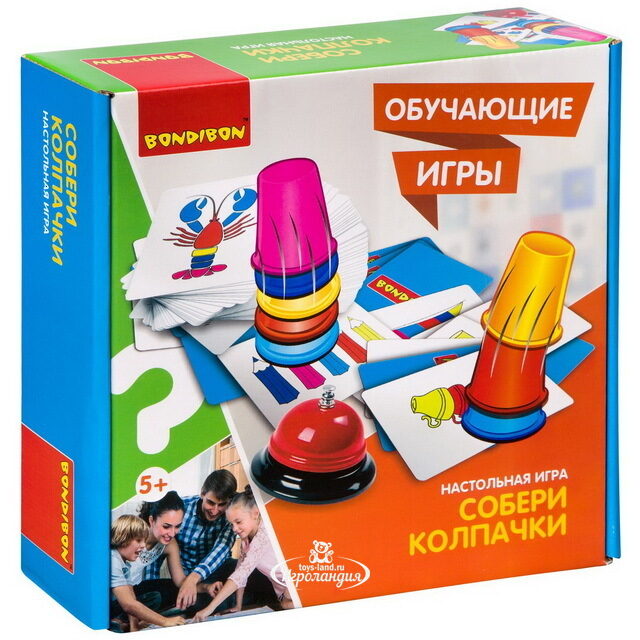 Настольная игра Собери Колпачки Bondibon