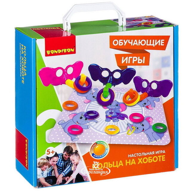 Настольная игра Кольца на хоботе Bondibon (Бондибон)
