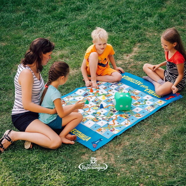Напольная игра ходилка Змейка или лестница Bondibon