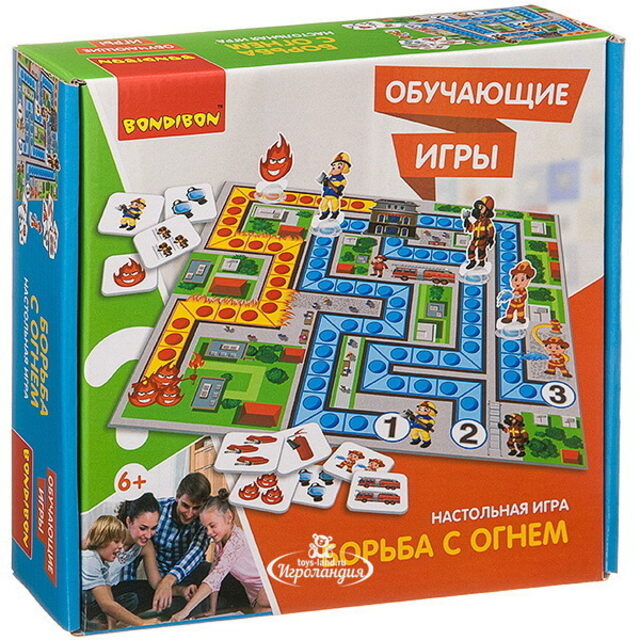 Настольная игра-ходилка Борьба с огнем Bondibon (Бондибон)