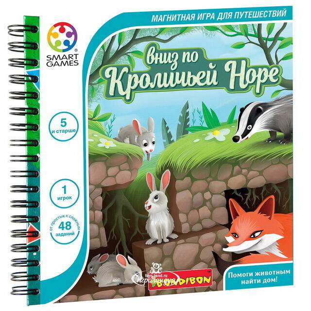 Магнитная игра для путешествий Вниз по Кроличьей норе Bondibon (Бондибон)