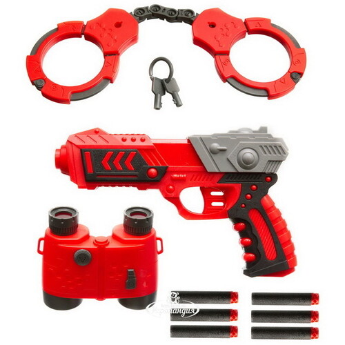 Игровой набор Bondibon Властелин: Бластер с мягкими пулями, наручники и бинокль Bondibon
