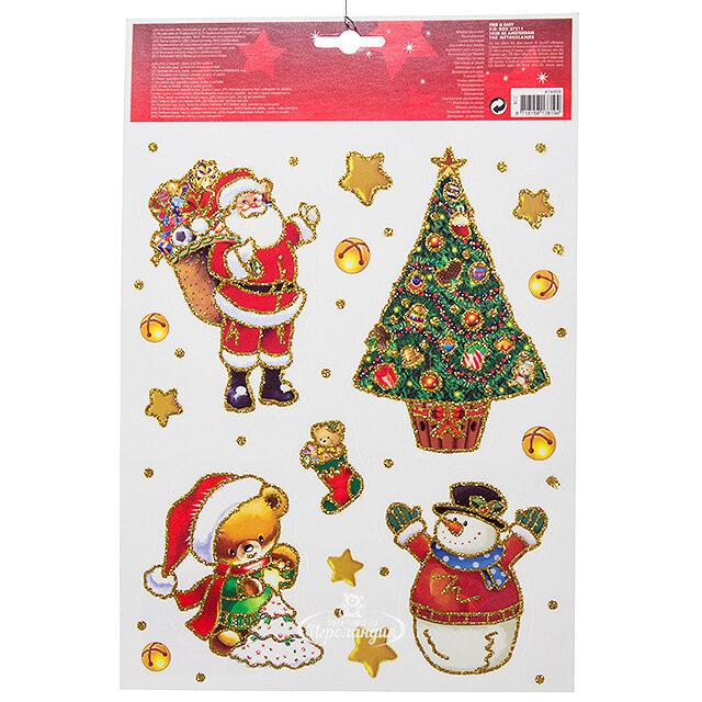 Наклейки для окна Рождественские Сюжеты 30*20 см Koopman