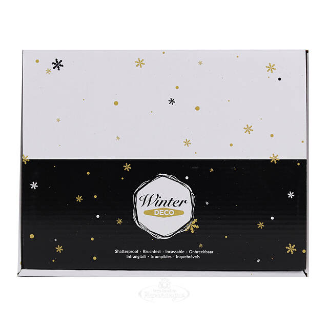 Набор пластиковых шаров Warm Christmas 10 см, 12 шт Winter Deco