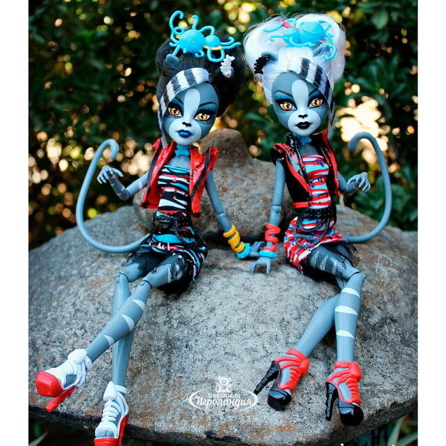 Набор кукол Пурсефона и Мяулодия Зомби Шейк 26 см (Monster High) Mattel