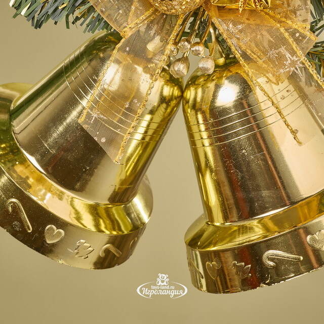 Елочное украшение Колокольчики 12 см золото Snowhouse