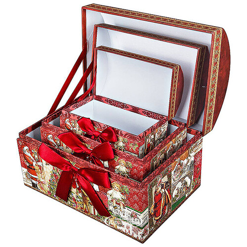 Новогодняя подарочная коробка Сундучок 25*17*17 см Mister Christmas