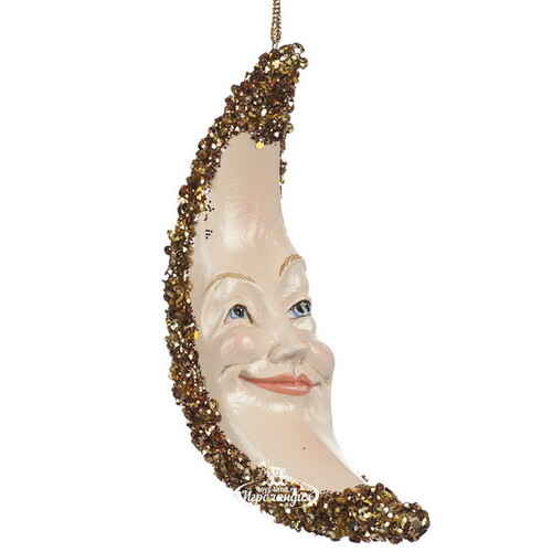 Елочная игрушка Месяц Ди Мажио - Золото Востока 15 см, подвеска Goodwill