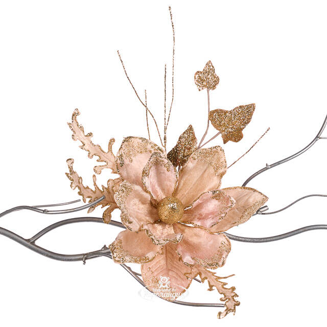 Искусственная магнолия Elven Hairpin 28 см, клипса Goodwill