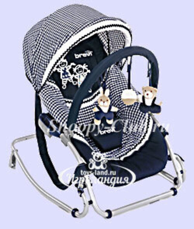 Кресло-качалка Baby Rocker с капюшоном, цвет 087 Brevi