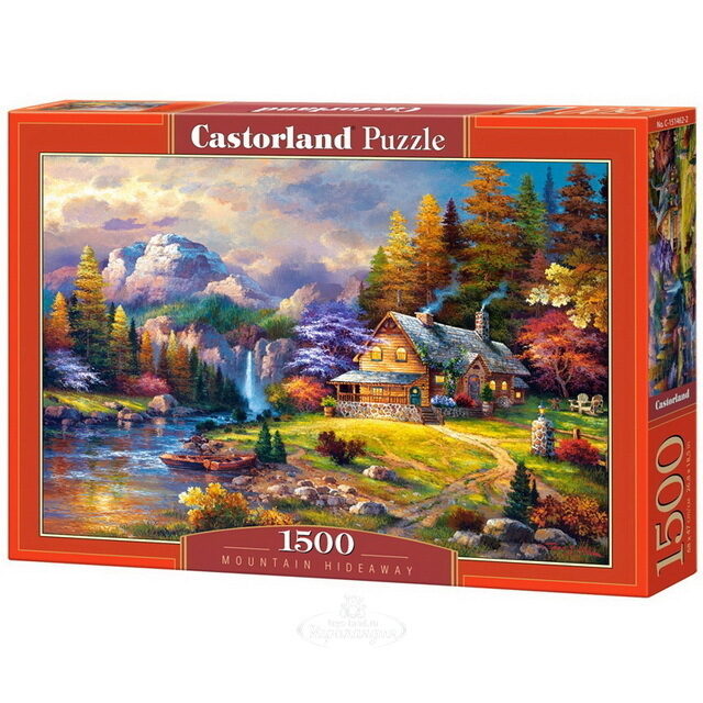 Картина-пазл Домик в горах, 1500 элементов Castorland