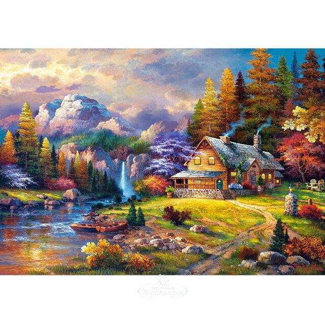 Картина-пазл Домик в горах, 1500 элементов Castorland