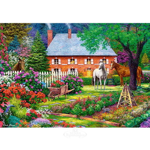 Картина-пазл Чудесный сад, 1500 элементов Castorland