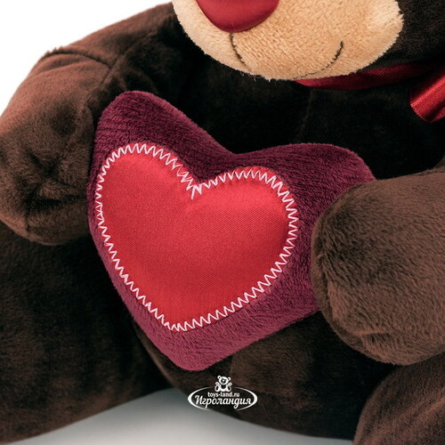 Мягкая игрушка Медведь Choco с сердцем 70 см, Orange Choco&Milk Orange Toys