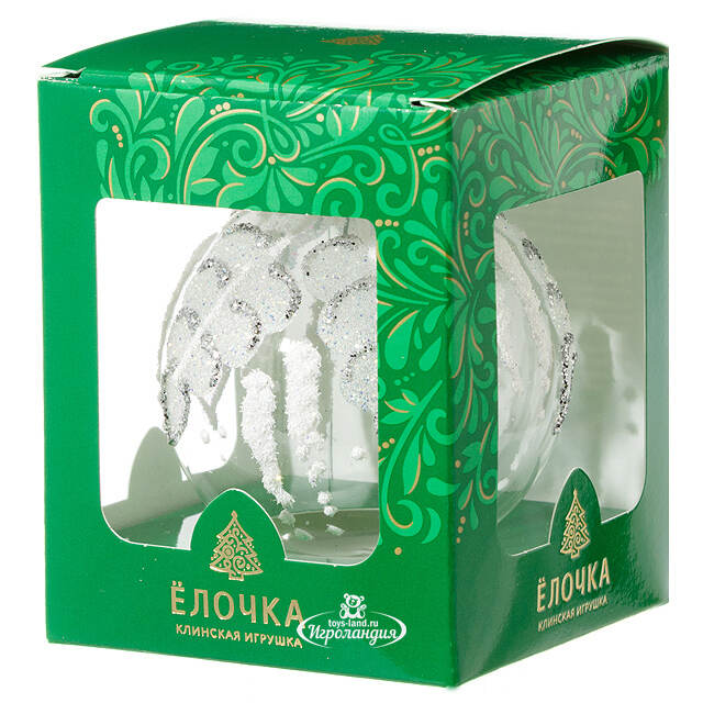 Стеклянный елочный шар Берёзка 7 см Фабрика Елочка