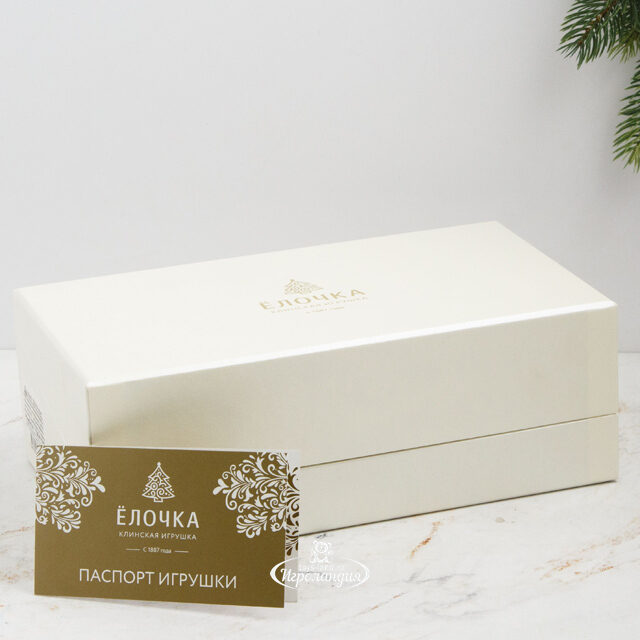 Набор стеклянных елочных игрушек Театр 8-11 см, 3 шт, подвеска Фабрика Елочка