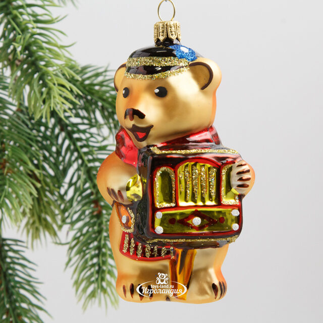 Набор стеклянных елочных игрушек Театр 8-11 см, 3 шт, подвеска Фабрика Елочка