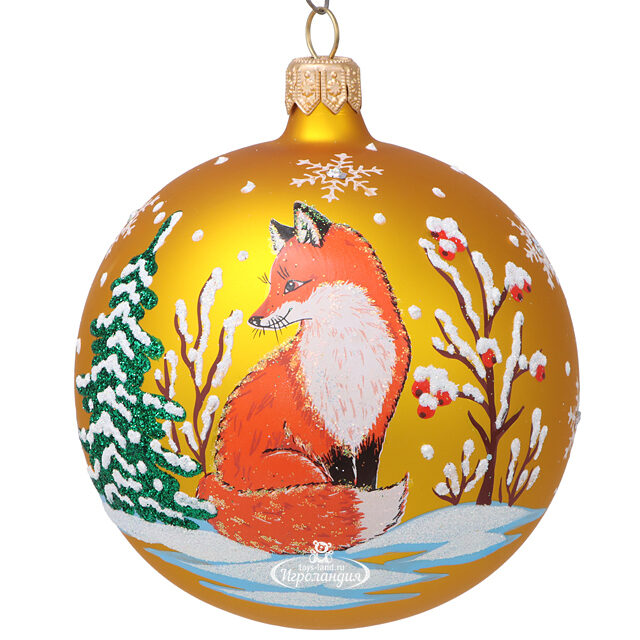Набор стеклянных елочных шаров Лесная Сказка 5-9 см, 13 шт Фабрика Елочка