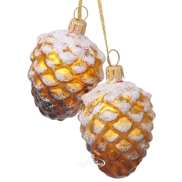 Набор стеклянных елочных шаров Лесная Сказка 5-9 см, 13 шт Фабрика Елочка