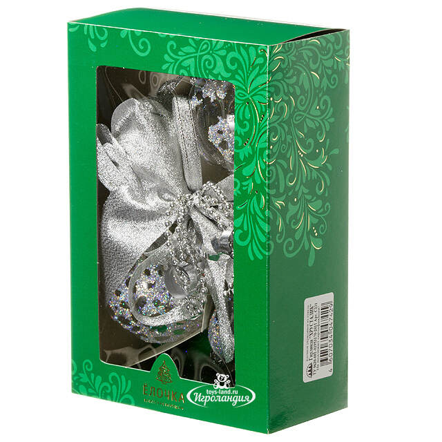 Елочное украшение Гирлянда Хрусталик 40 см, стекло Фабрика Елочка